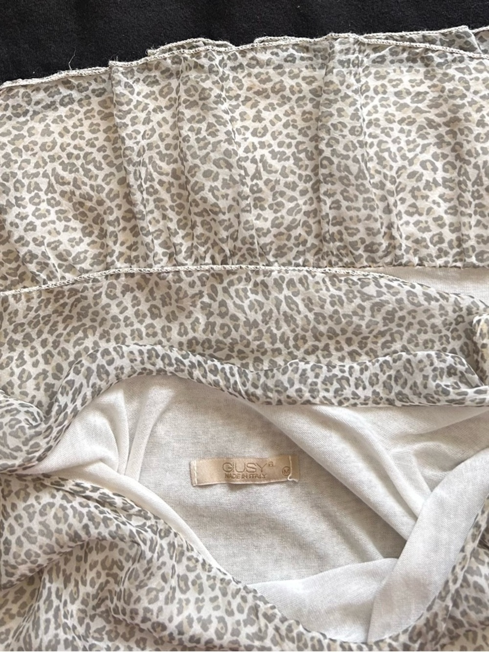Leopard-Print Ruffle-Hem Camisole - Picture 4 of 6